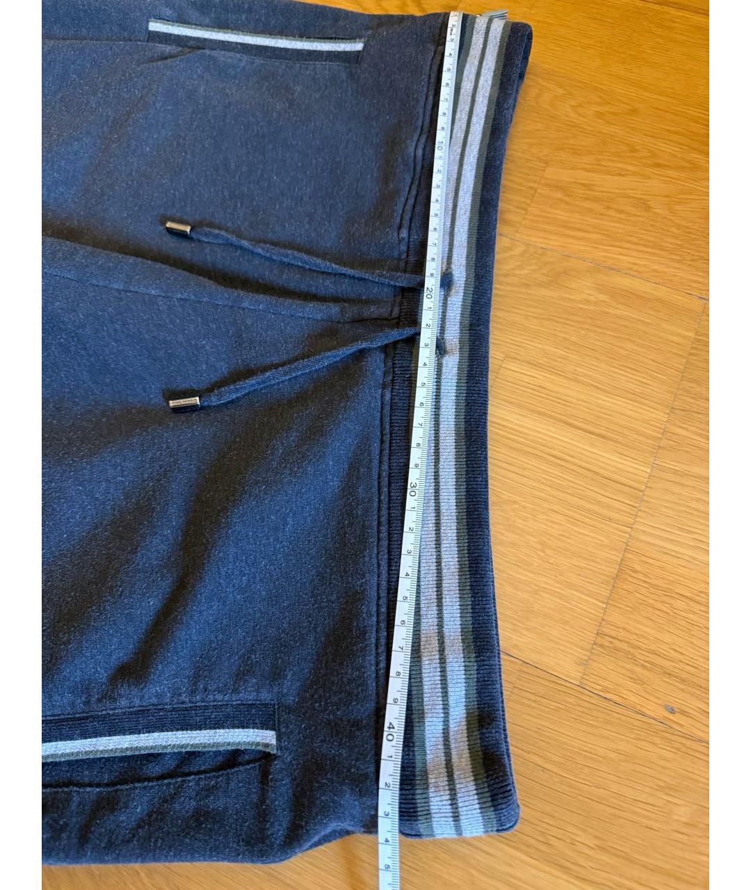 STEFANO RICCI Серые хлопко-эластановые повседневные брюки, фото 7