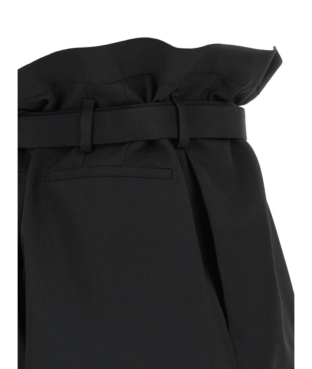 SAINT LAURENT Черные шерстяные шорты, фото 4