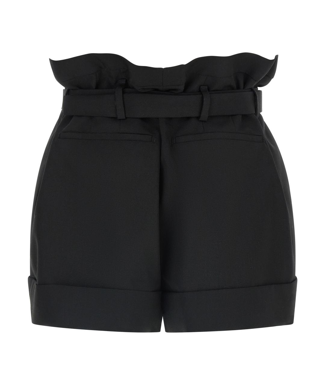 SAINT LAURENT Черные шерстяные шорты, фото 2