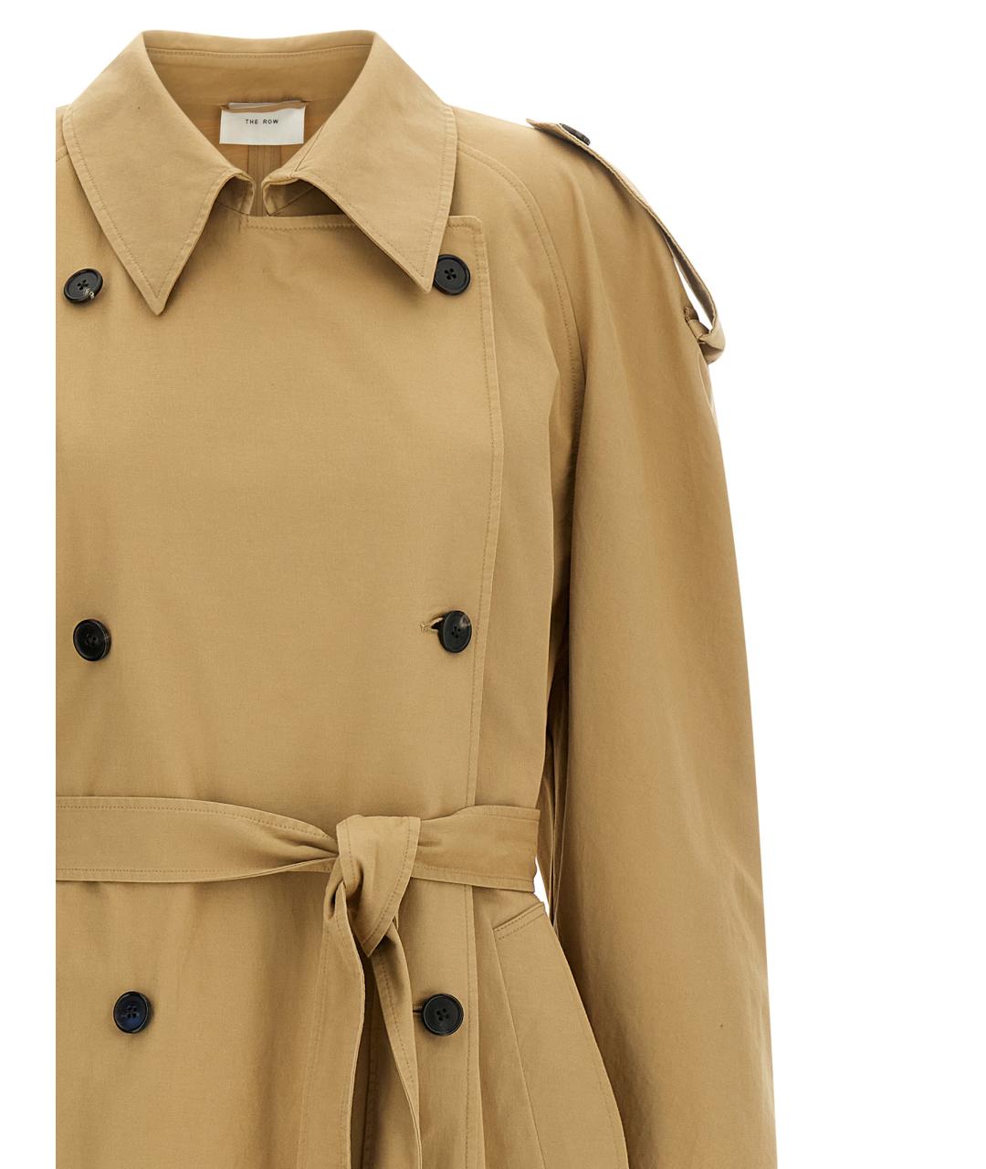 THE ROW Бежевый хлопковый тренч/плащ, фото 3