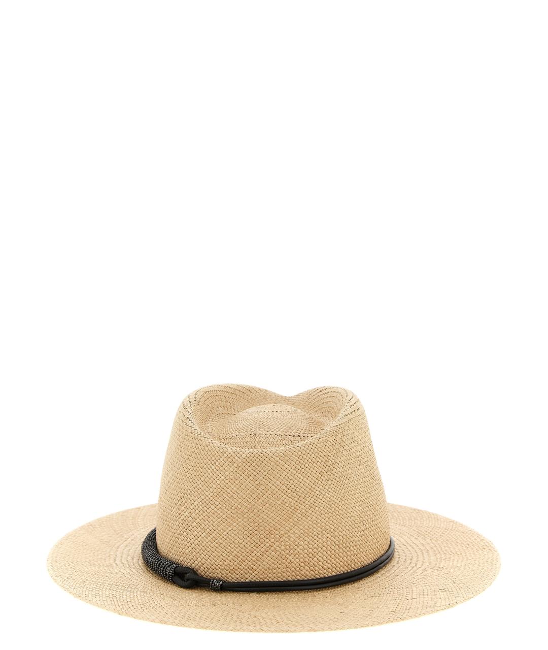 BRUNELLO CUCINELLI Бежевая шляпа, фото 3