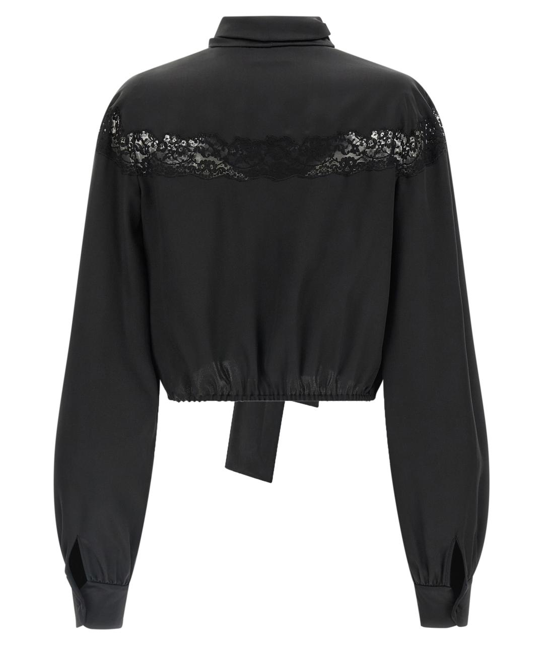 SAINT LAURENT Черная шелковая блузы, фото 2