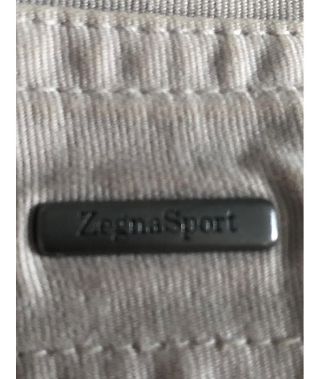 DIESEL Бежевые хлопковые прямые джинсы, фото 3