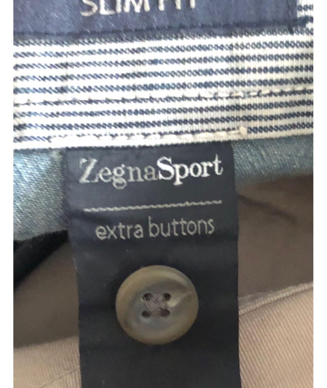 DIESEL Бежевые хлопковые прямые джинсы, фото 5