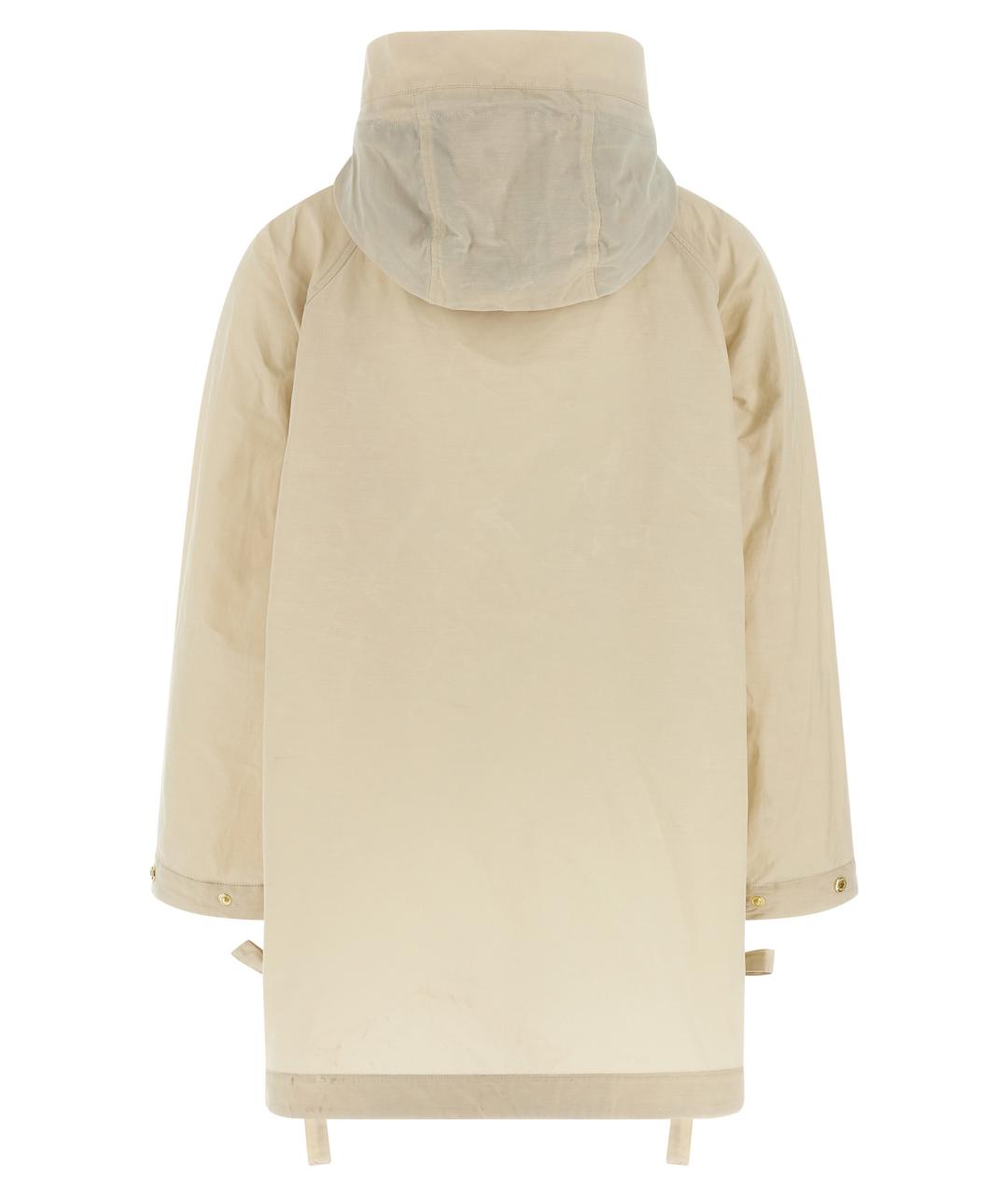 BARBOUR Бежевый хлопковый тренч/плащ, фото 2