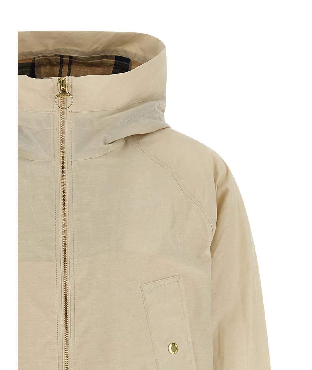 BARBOUR Бежевый хлопковый тренч/плащ, фото 3