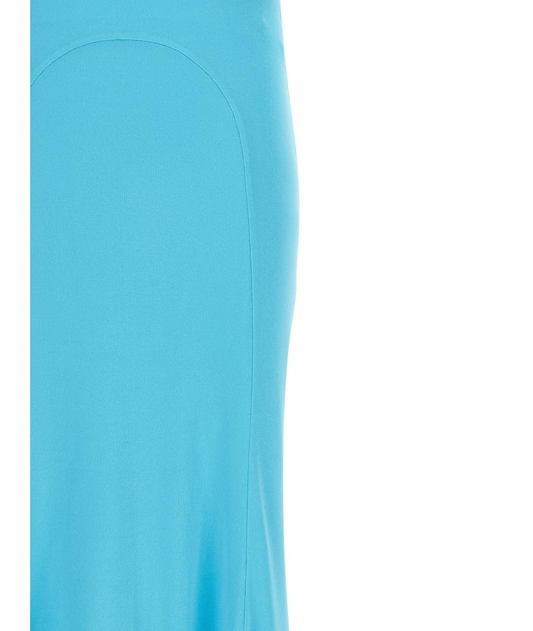 TOM FORD Голубая вискозная юбка макси, фото 3