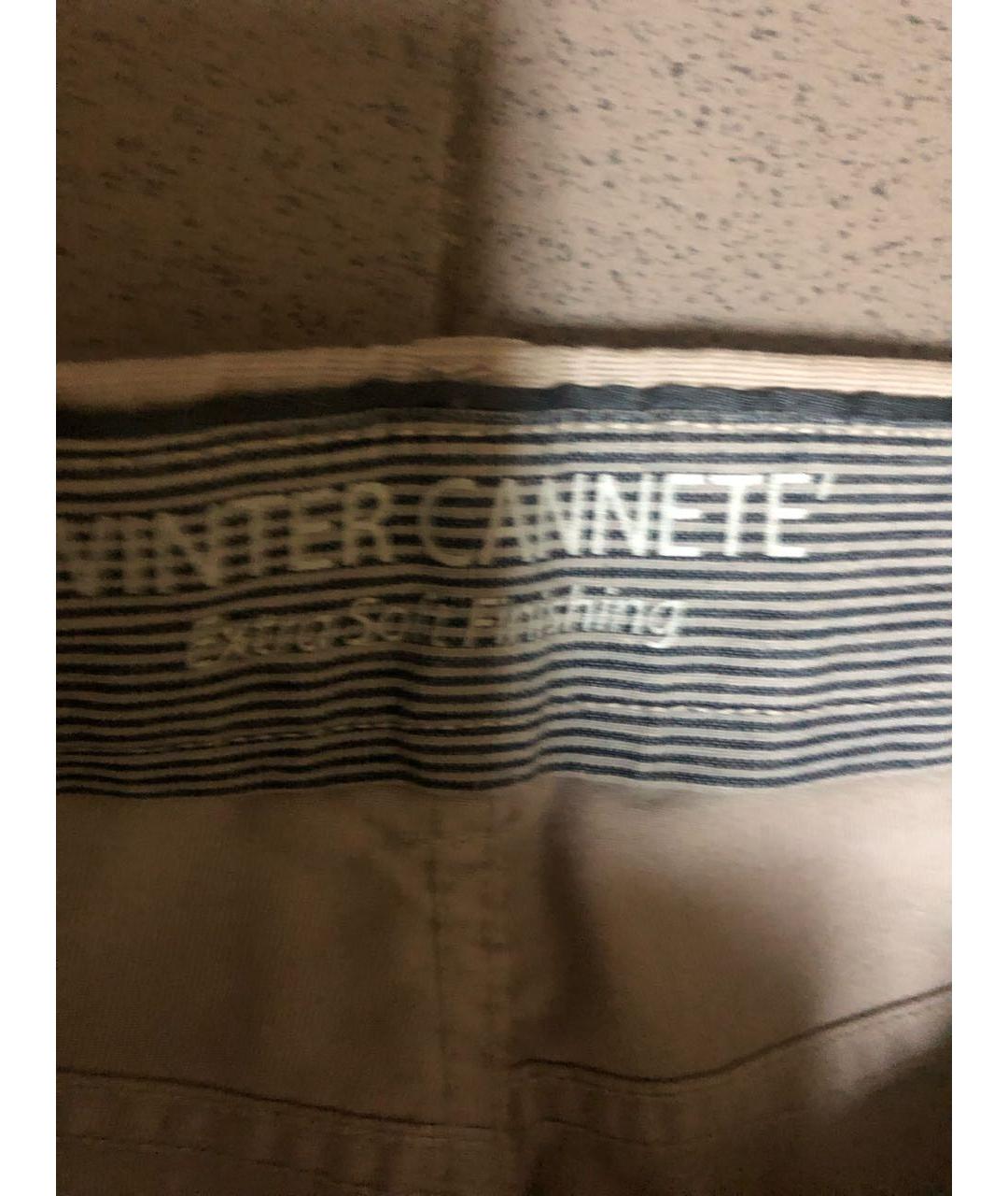 DIESEL Бежевые хлопковые прямые джинсы, фото 3