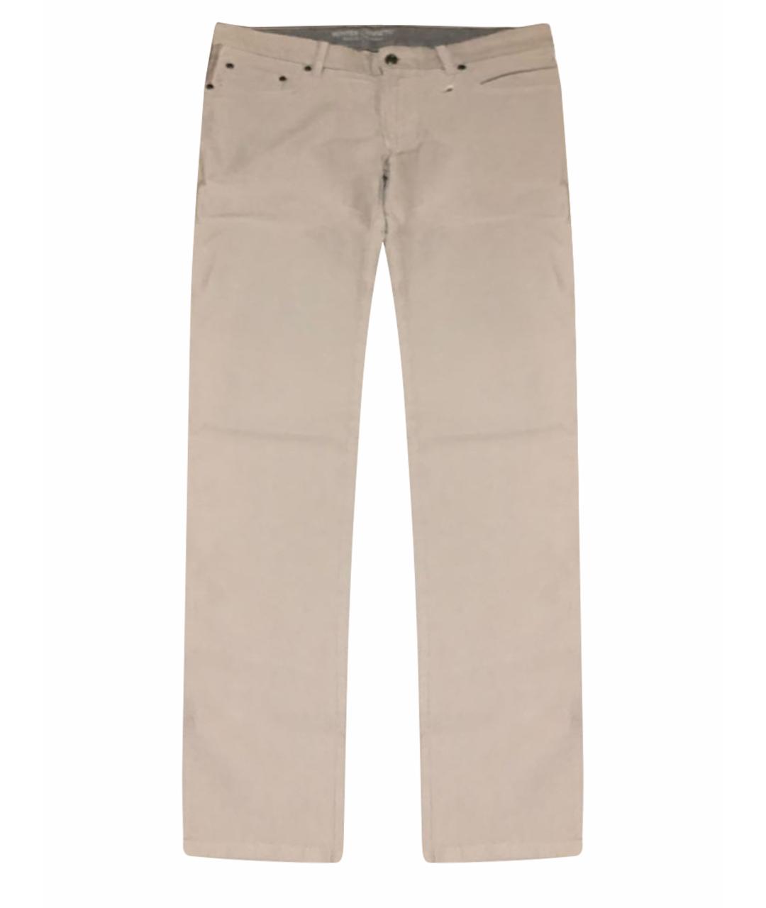 DIESEL Бежевые хлопковые прямые джинсы, фото 1