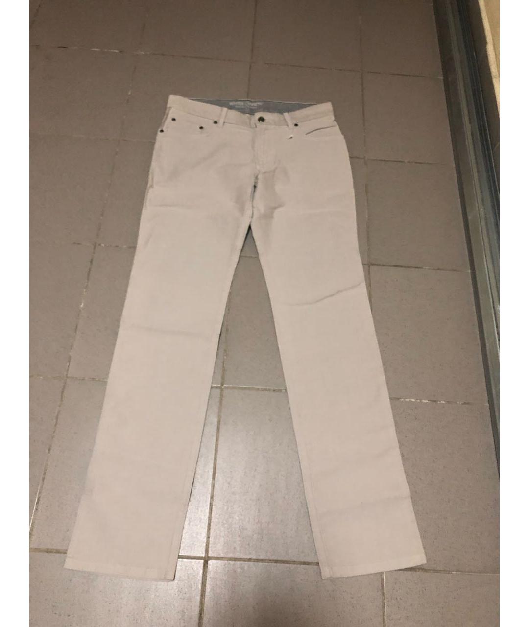 DIESEL Бежевые хлопковые прямые джинсы, фото 8