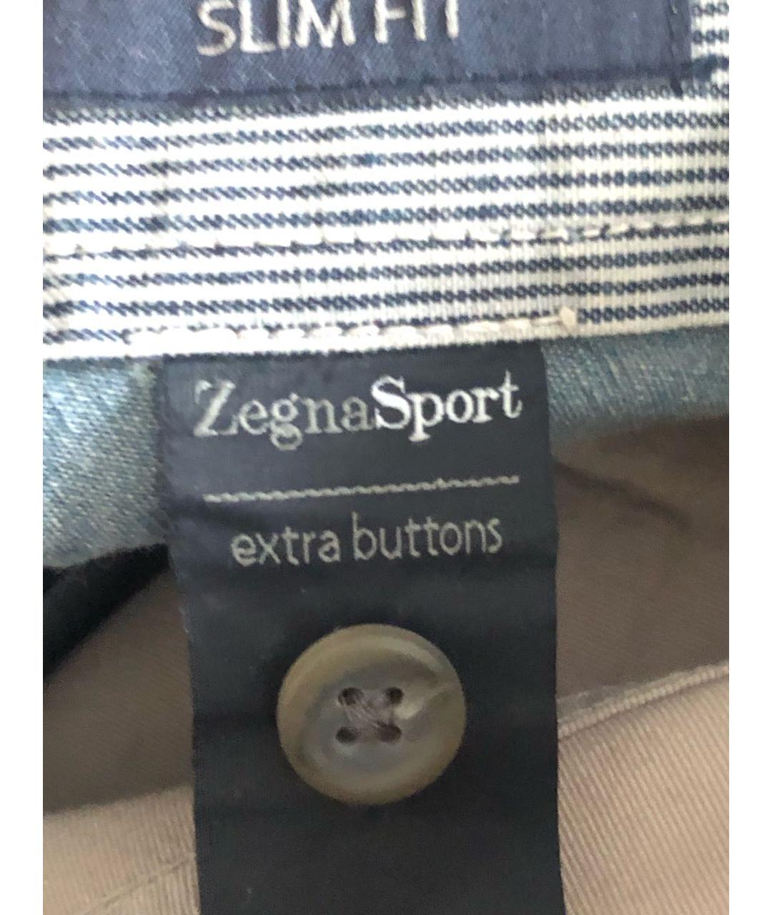 DIESEL Бежевые хлопковые прямые джинсы, фото 4