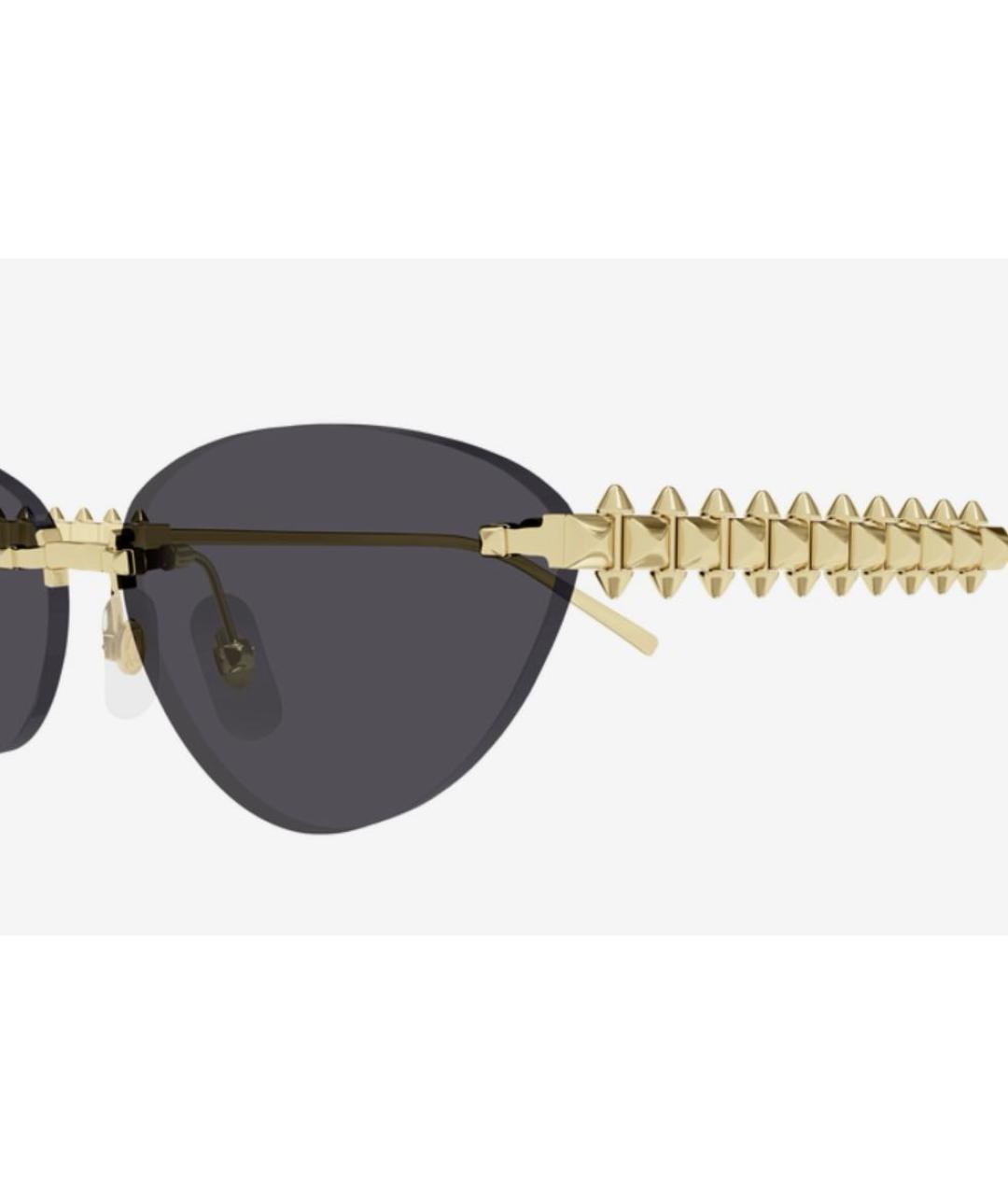 CARTIER Золотые металлические солнцезащитные очки, фото 3