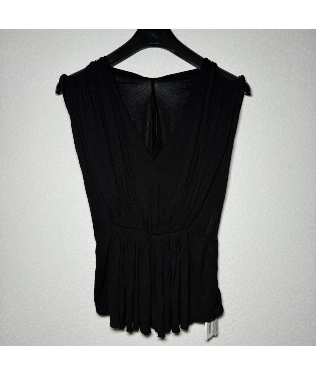 RICK OWENS Черная майка, фото 9