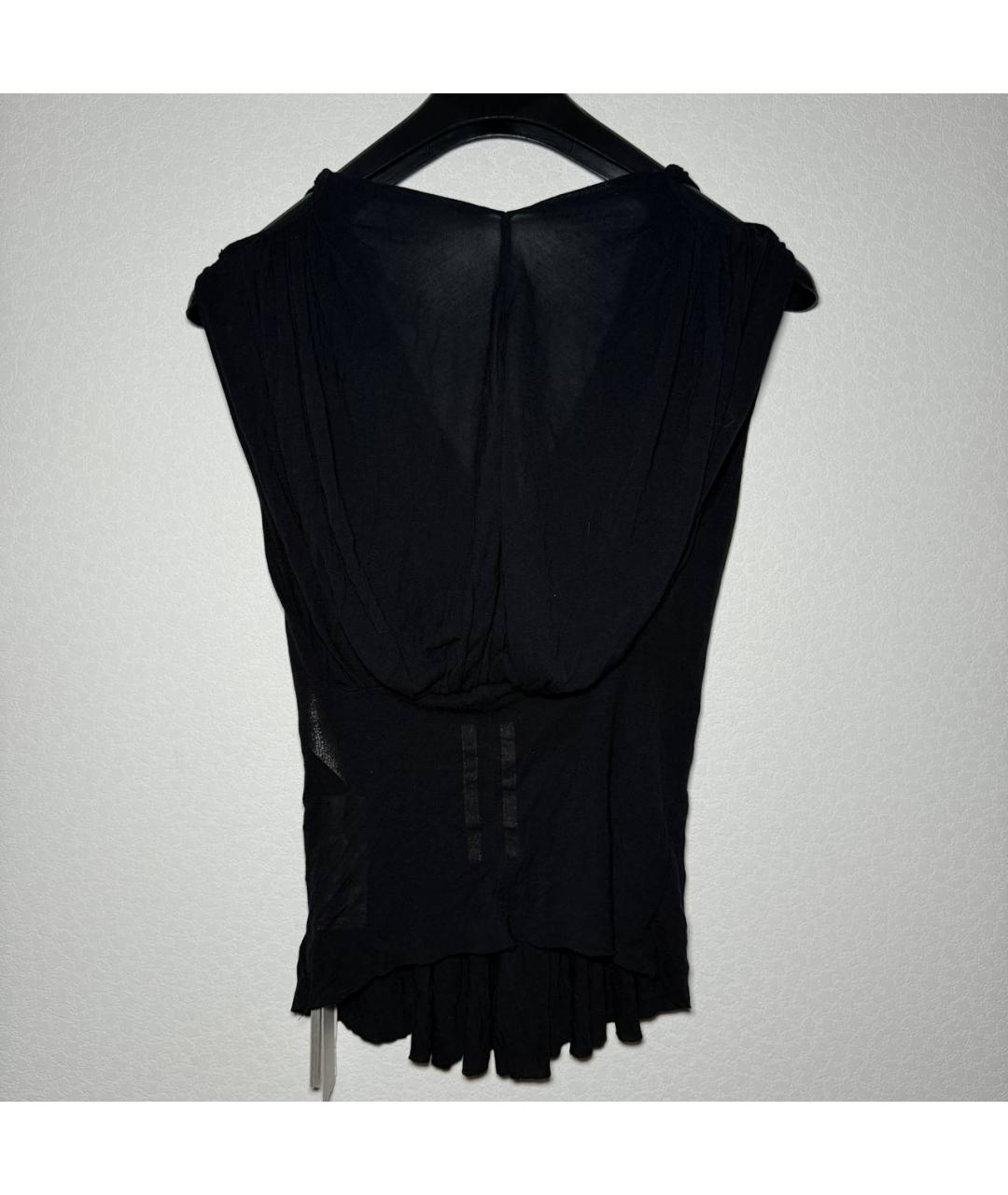 RICK OWENS Черная майка, фото 3