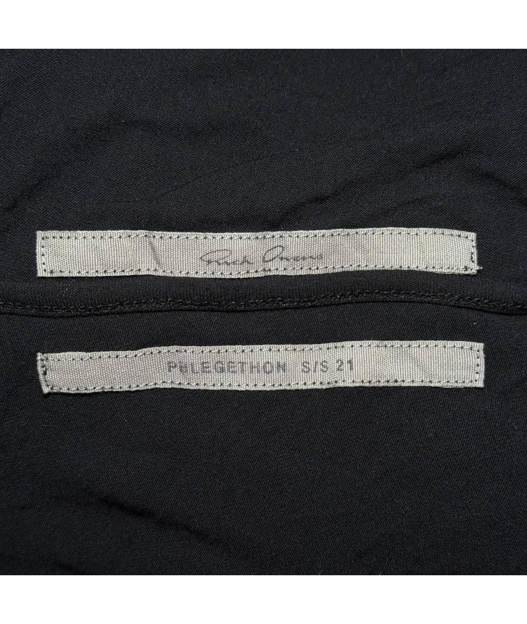 RICK OWENS Черная майка, фото 6