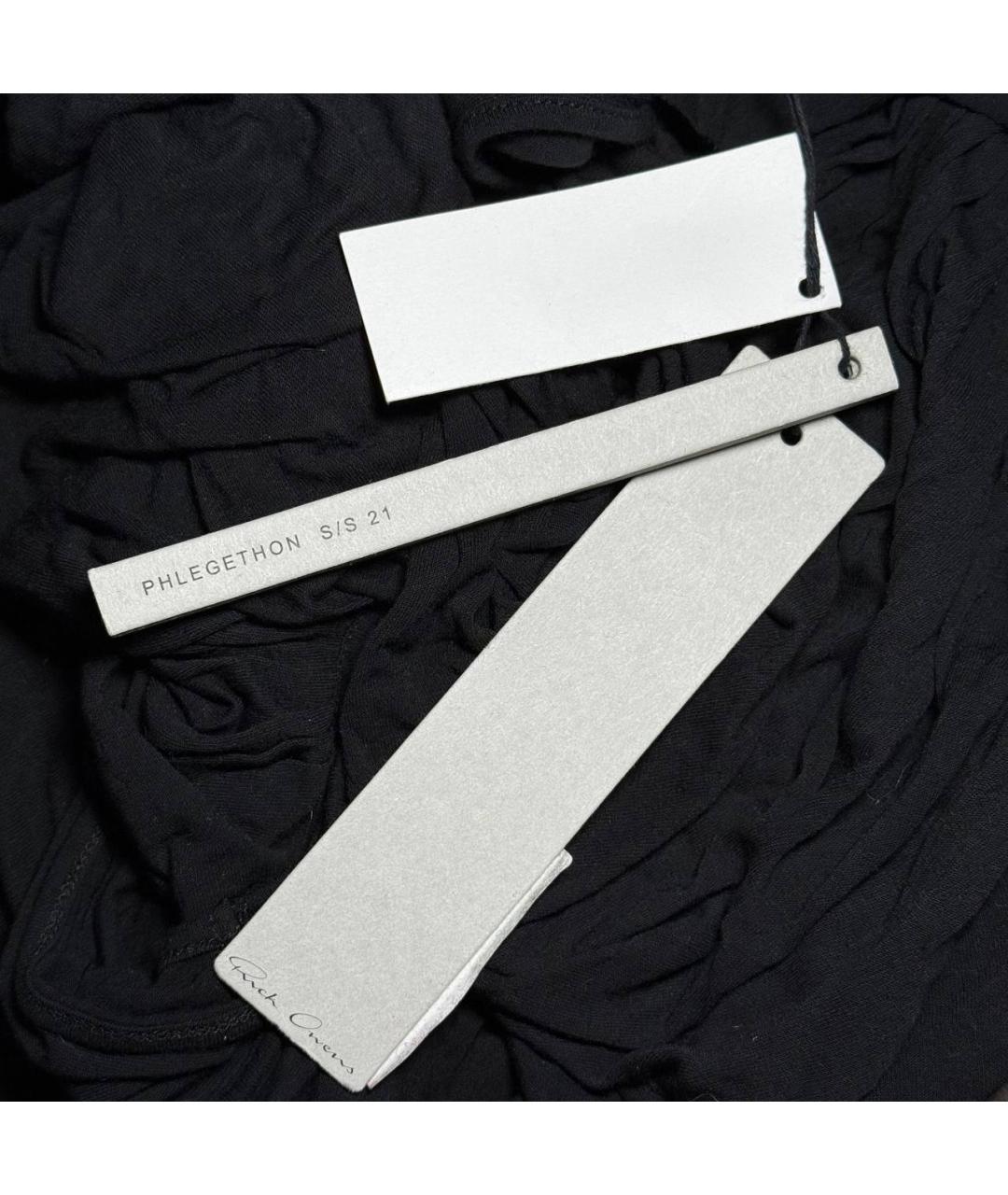 RICK OWENS Черная майка, фото 4