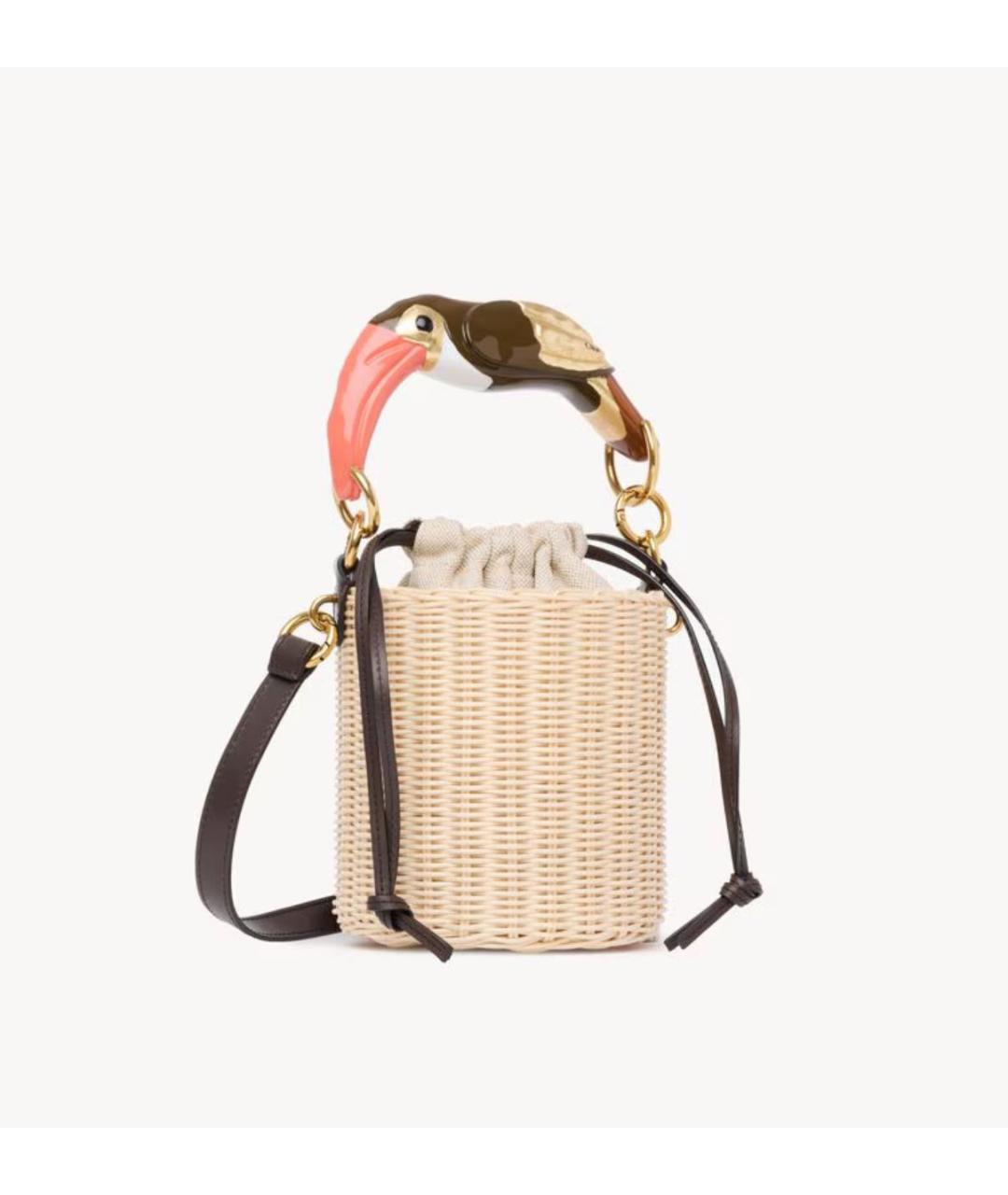 CHANEL Бежевая пелетеная сумка через плечо, фото 6