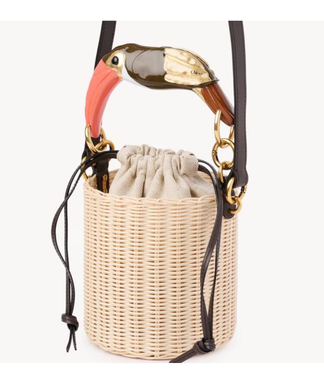 CHANEL Бежевая пелетеная сумка через плечо, фото 3