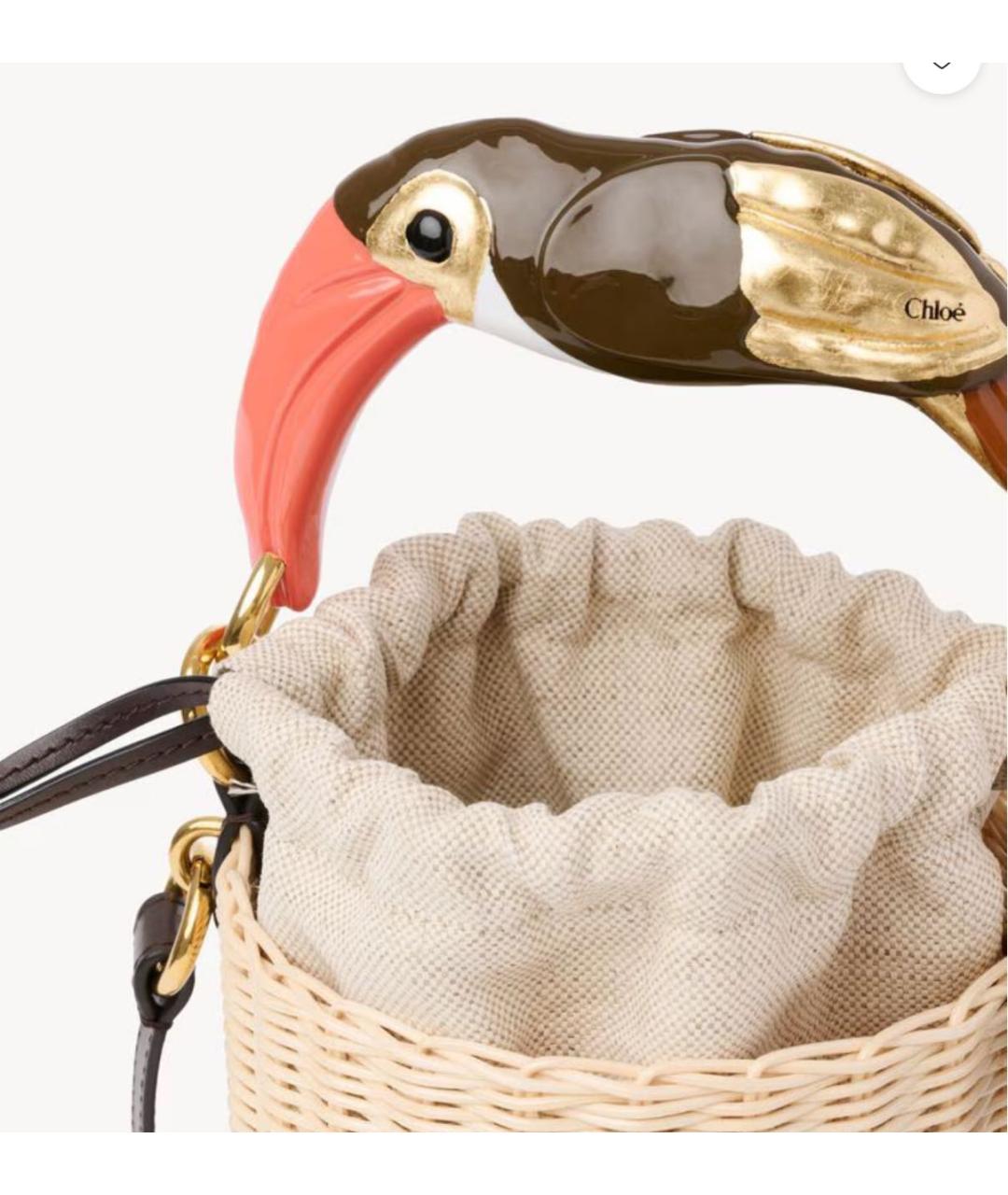 CHANEL Бежевая пелетеная сумка через плечо, фото 5