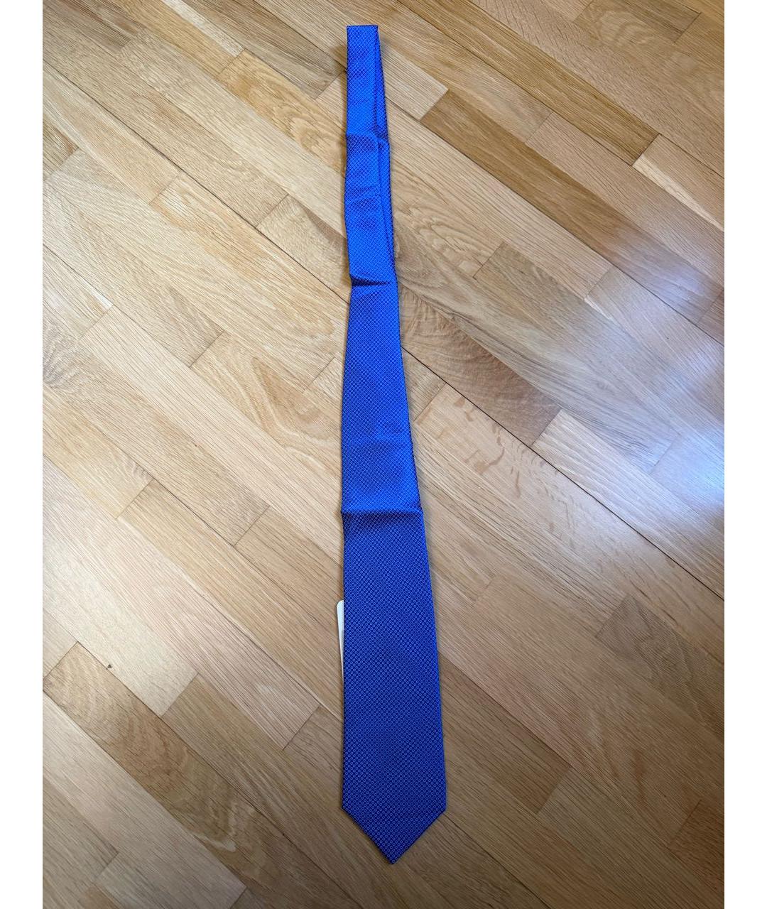 ERMENEGILDO ZEGNA XXX Синий шелковый галстук, фото 7