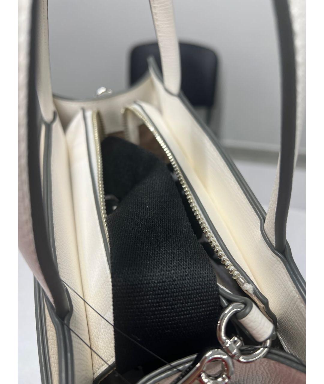 KARL LAGERFELD Белая сумка тоут из искусственной кожи, фото 4