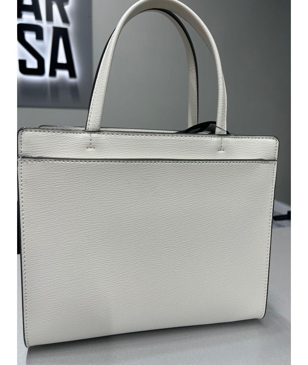 KARL LAGERFELD Белая сумка тоут из искусственной кожи, фото 3