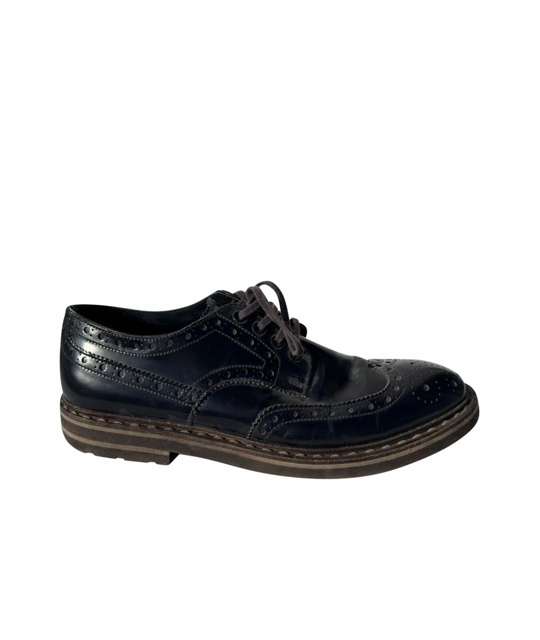 BARRACUDA Темно-синие туфли из лакированной кожи, фото 1