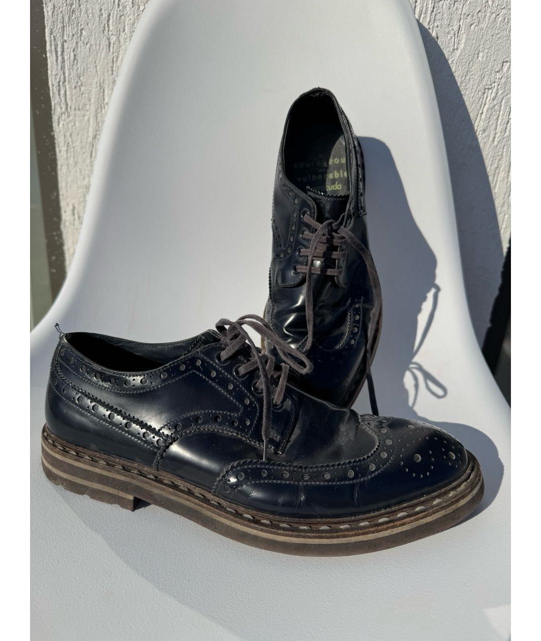 BARRACUDA Темно-синие туфли из лакированной кожи, фото 3