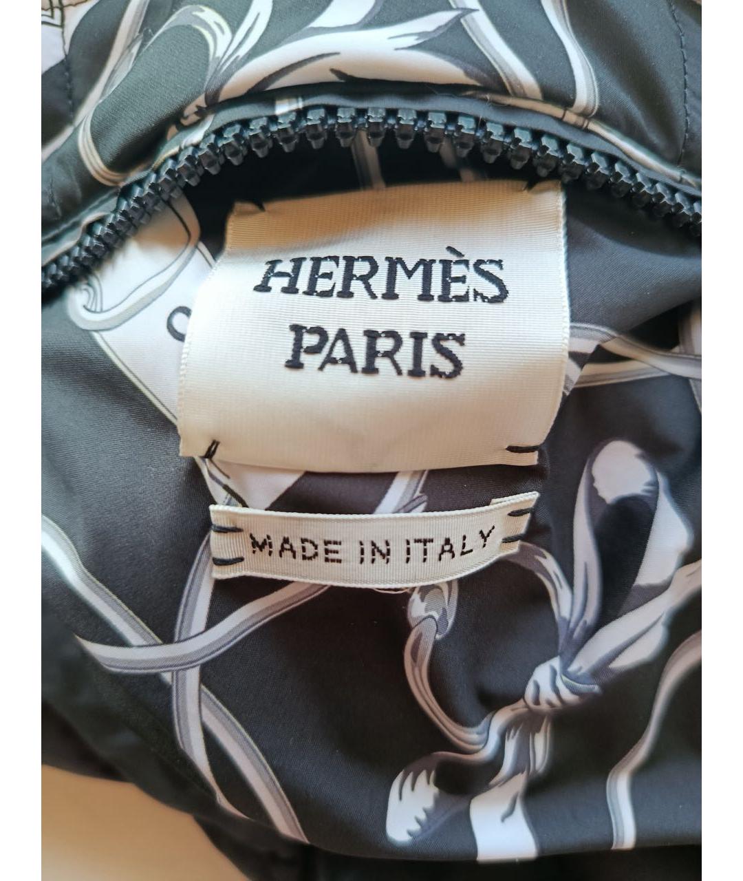 HERMES Черный пуховик, фото 7