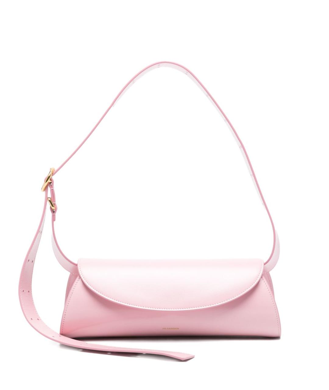 JIL SANDER Розовая кожаная сумка через плечо, фото 1