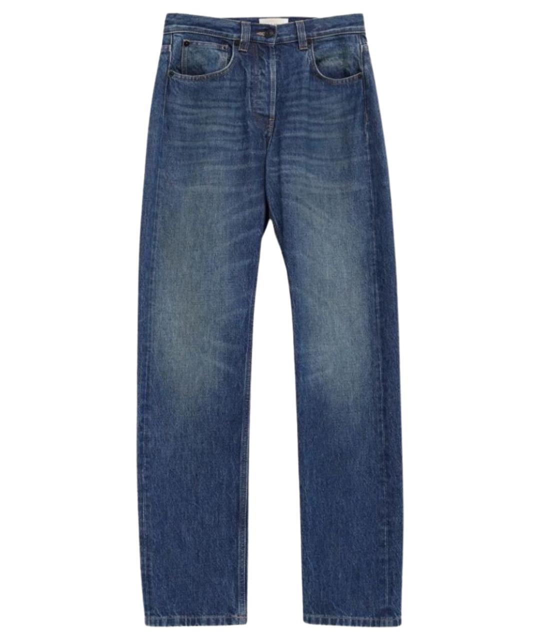 THE ROW Синие хлопковые прямые джинсы, фото 1