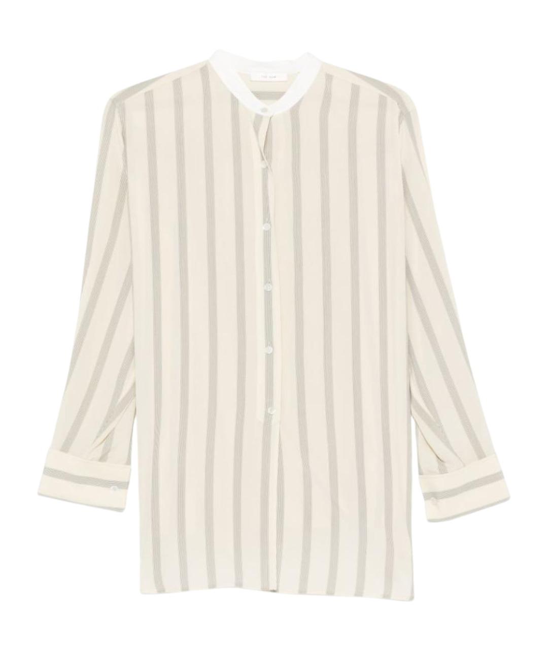 THE ROW Бежевая шелковая рубашка, фото 1