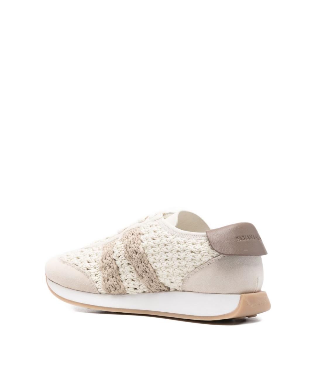 FABIANA FILIPPI Белые текстильные кроссовки, фото 4