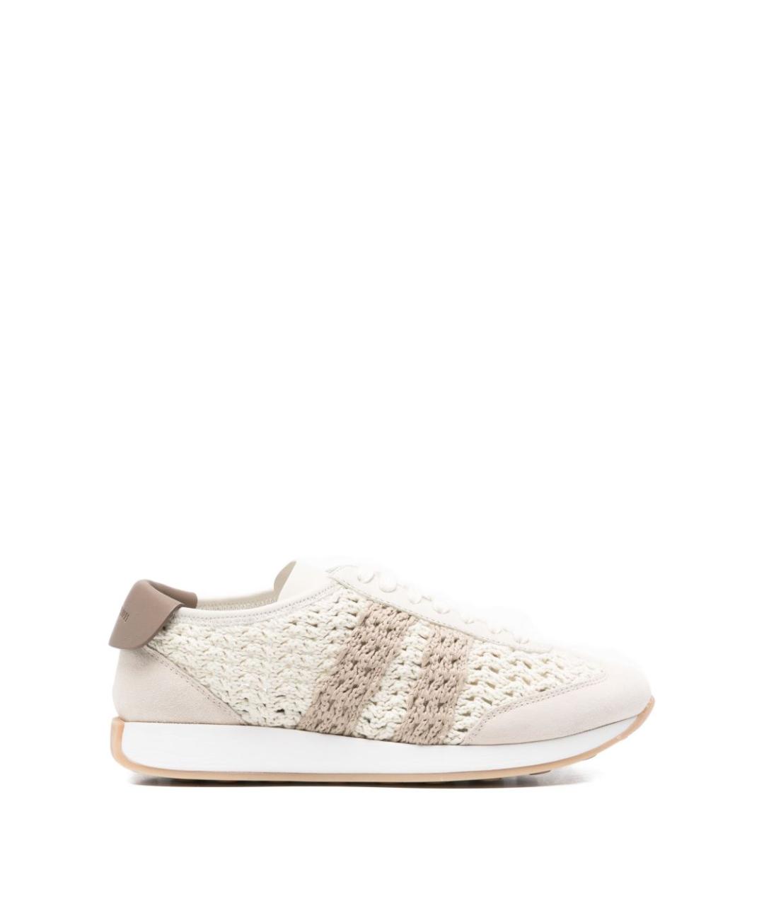 FABIANA FILIPPI Белые текстильные кроссовки, фото 1