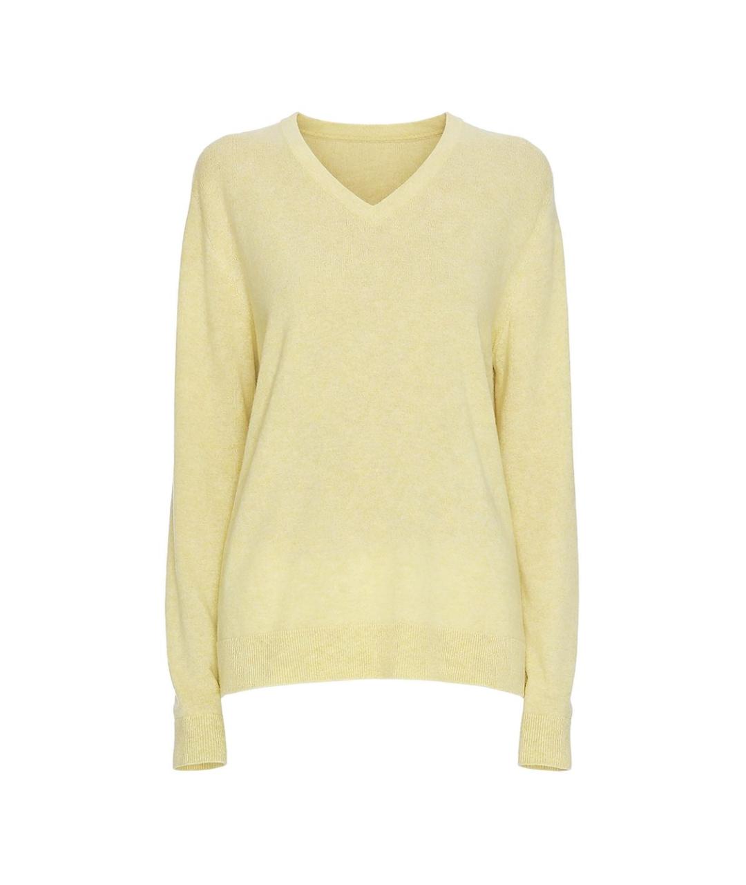 THE ROW Желтый кашемировый джемпер / свитер, фото 1