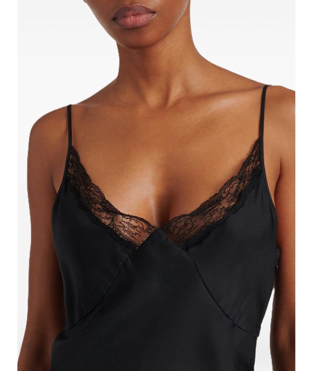 THE ROW Черное шелковое платье, фото 2