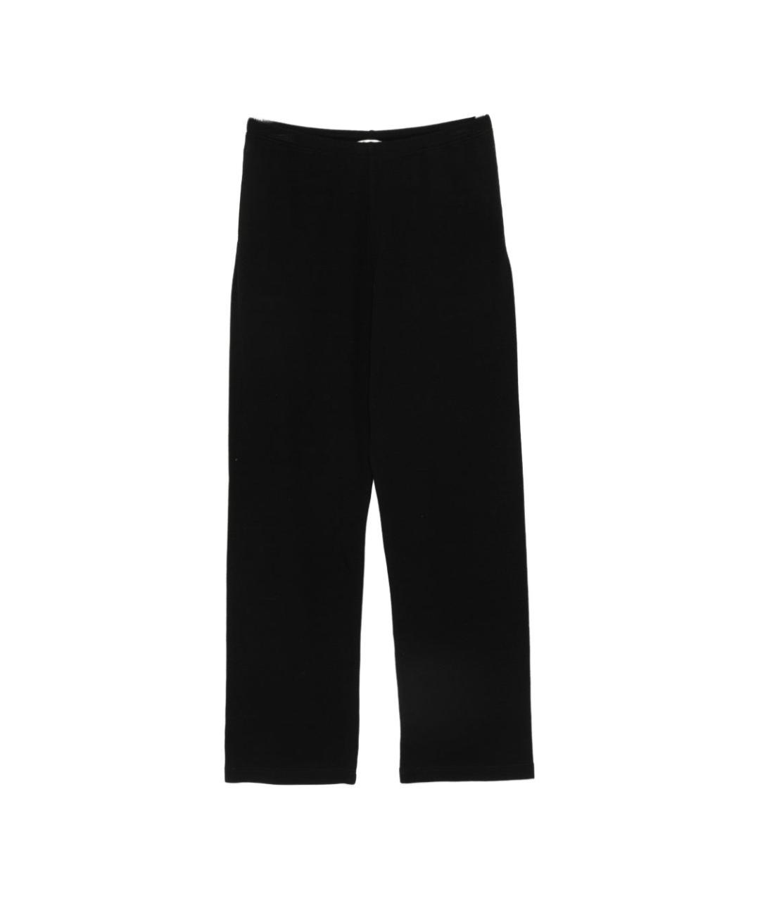 THE ROW Черные хлопковые прямые брюки, фото 1