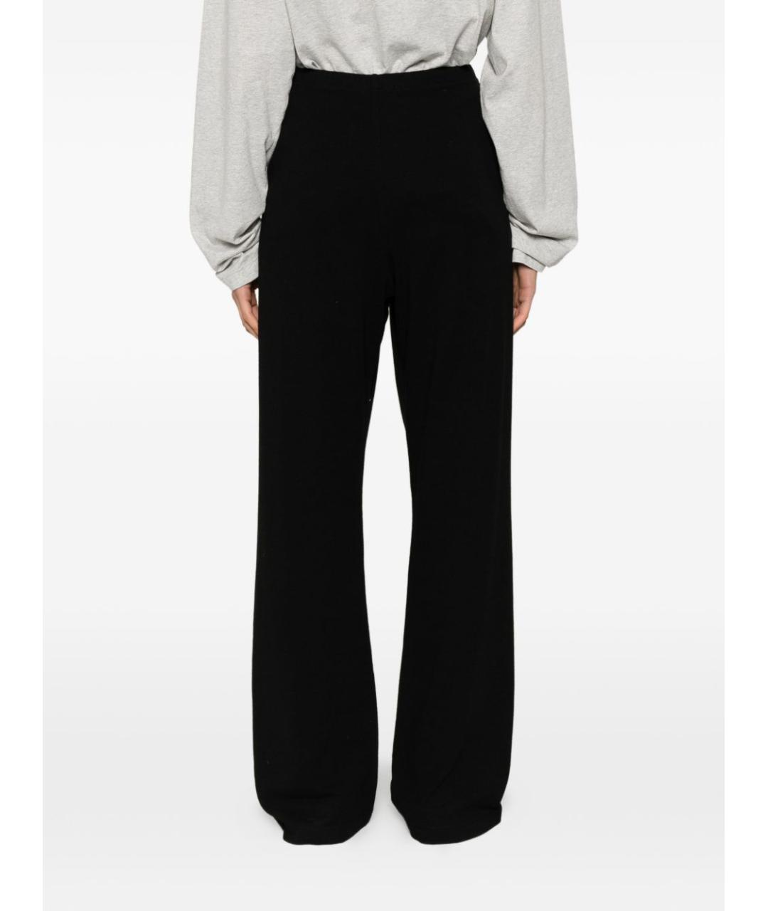 THE ROW Черные хлопковые прямые брюки, фото 4