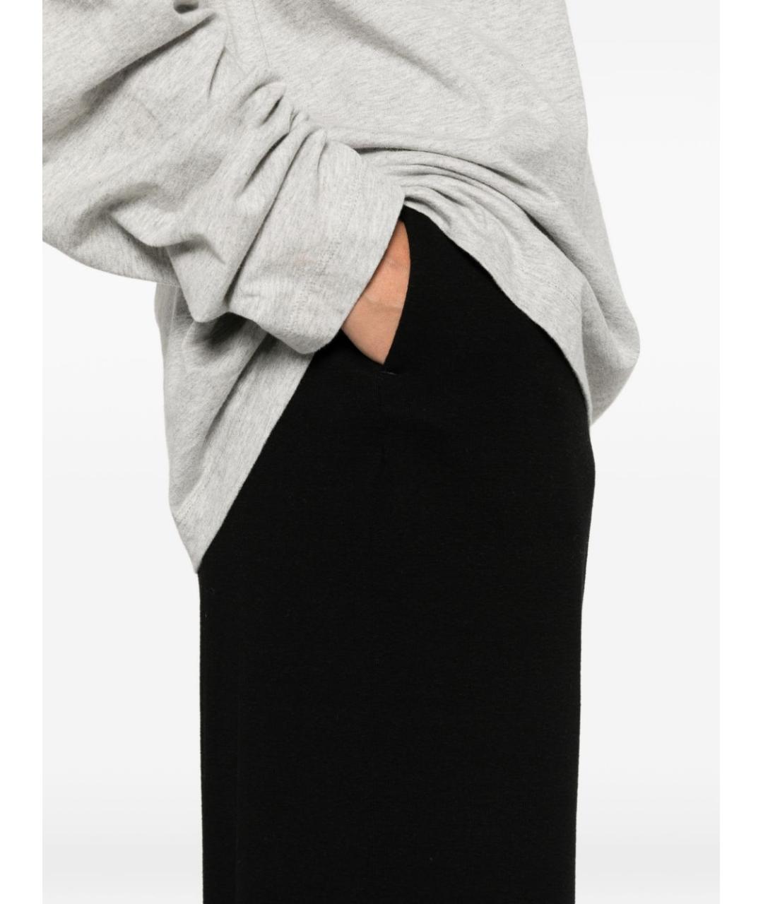 THE ROW Черные хлопковые прямые брюки, фото 2