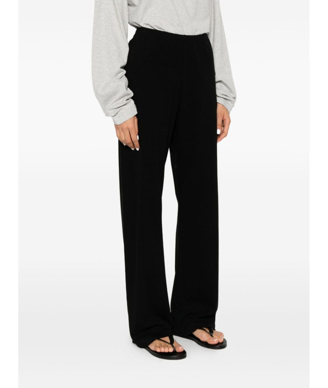 THE ROW Черные хлопковые прямые брюки, фото 5