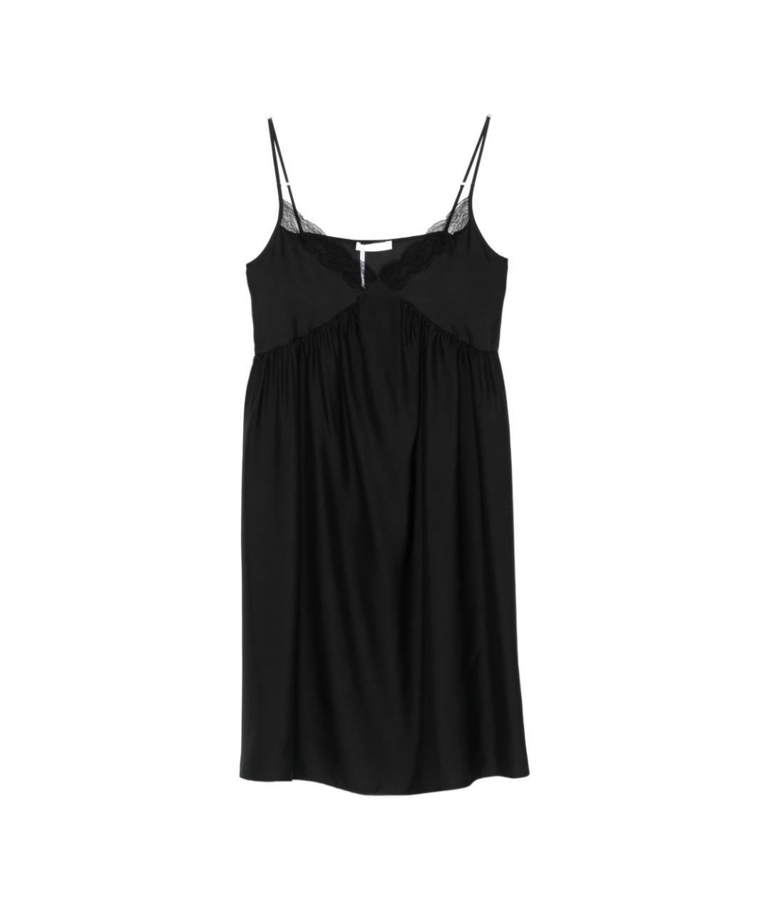 THE ROW Черное шелковое повседневное платье, фото 1