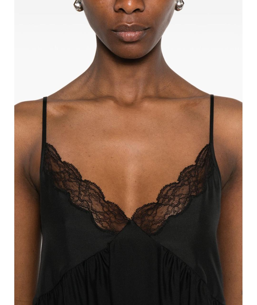 THE ROW Черное шелковое повседневное платье, фото 2