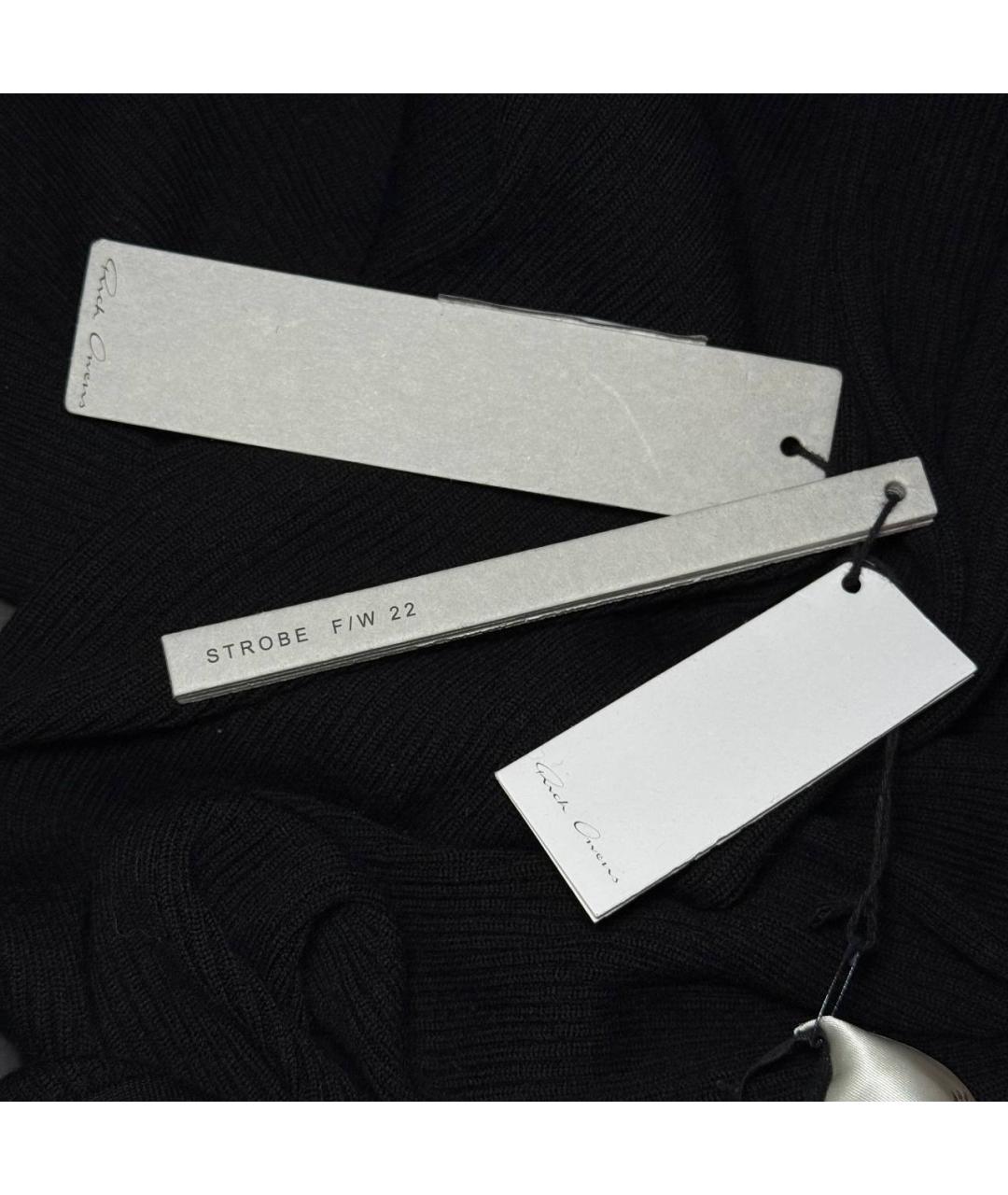 RICK OWENS Черные повседневные брюки, фото 4
