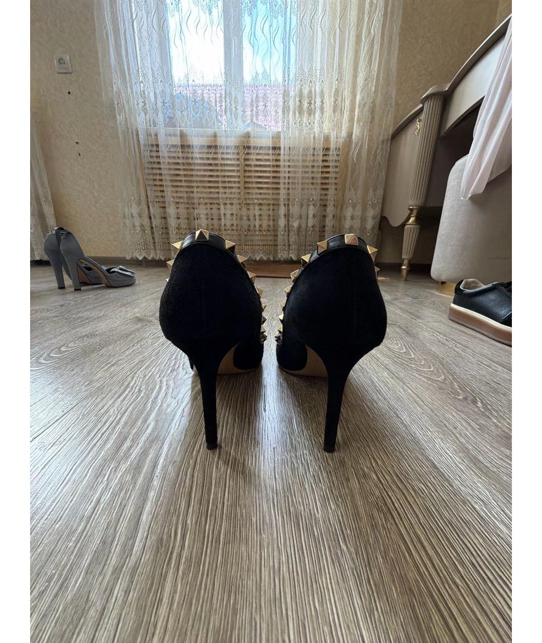 VALENTINO Черные замшевые туфли, фото 4