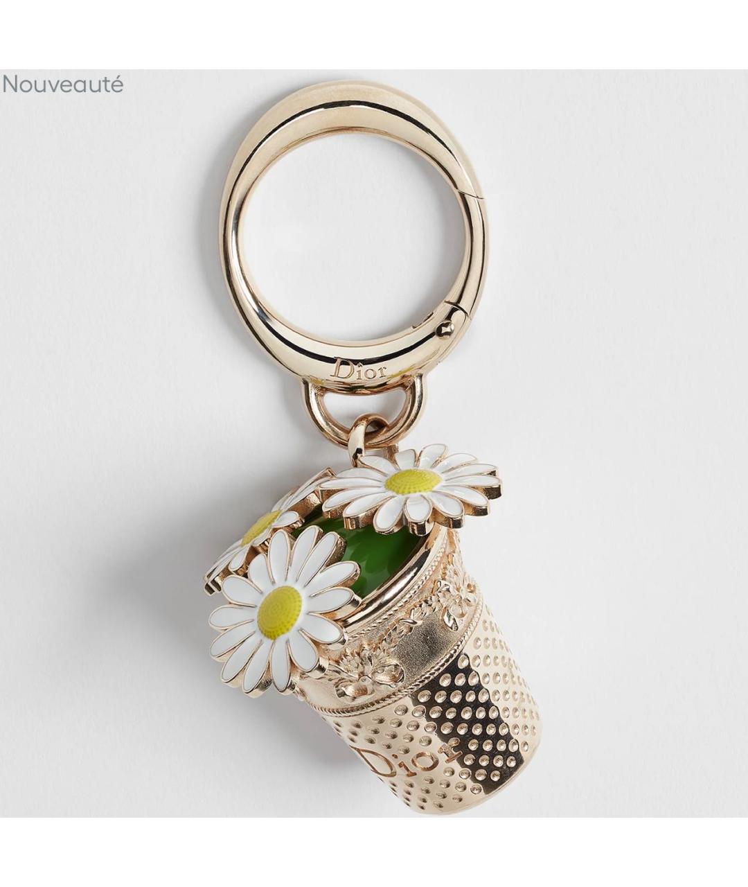 CHRISTIAN DIOR Белый брелок, фото 4