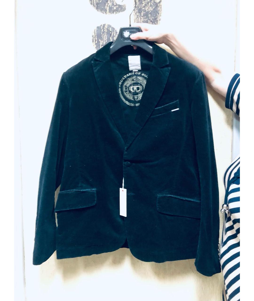 DIESEL Черный хлопковый пиджак, фото 5