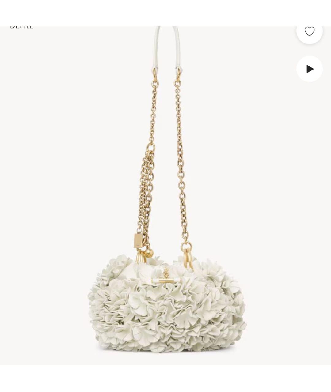 CHLOE Белая сумка через плечо, фото 4