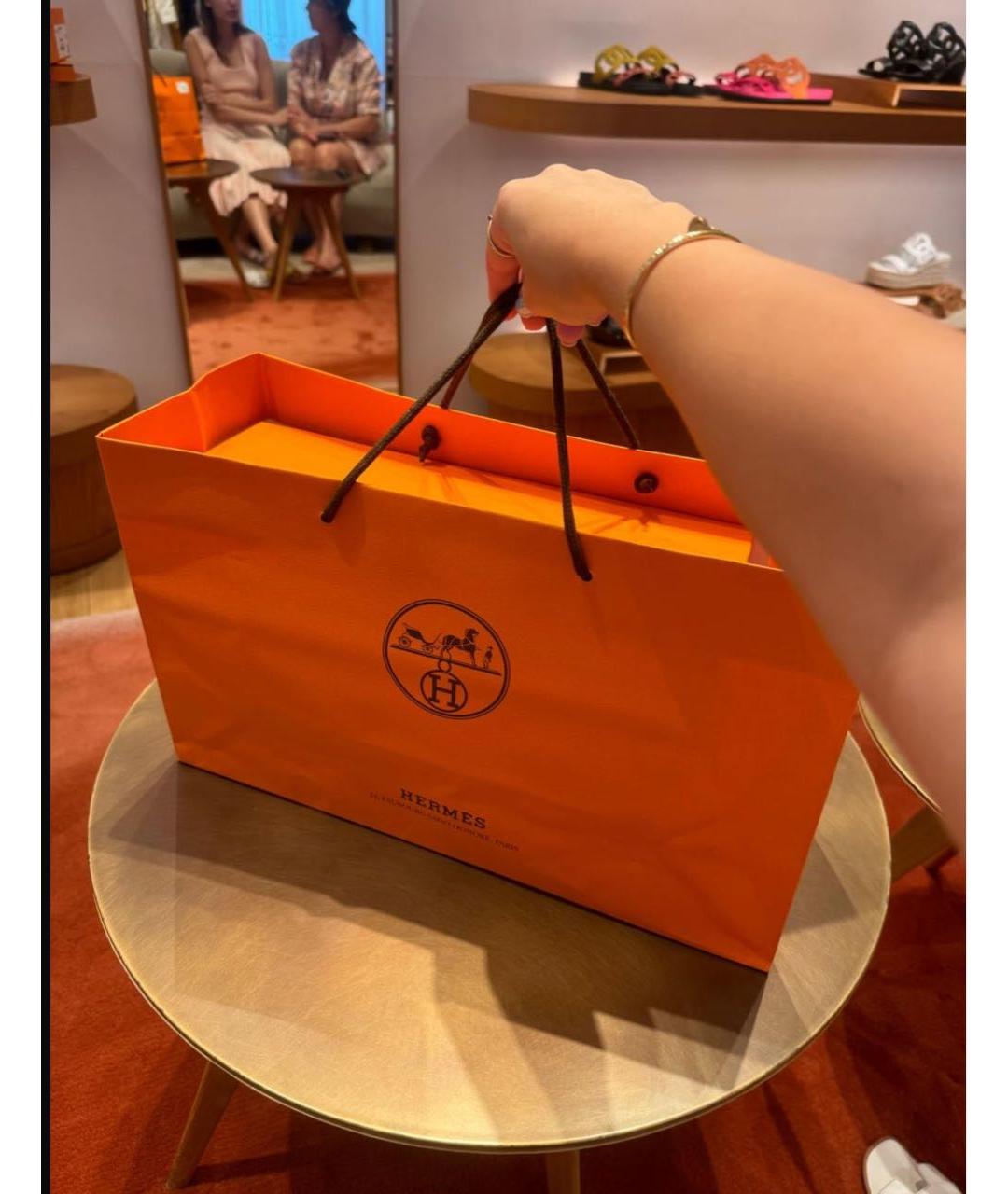 HERMES Черные кожаные сандалии, фото 2