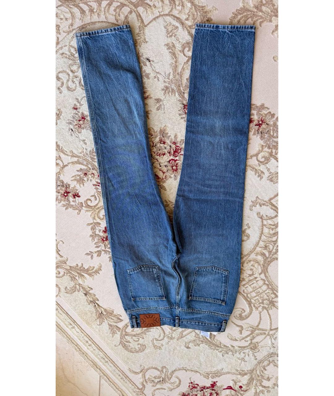 SANDRO Синие хлопковые джинсы слим, фото 2