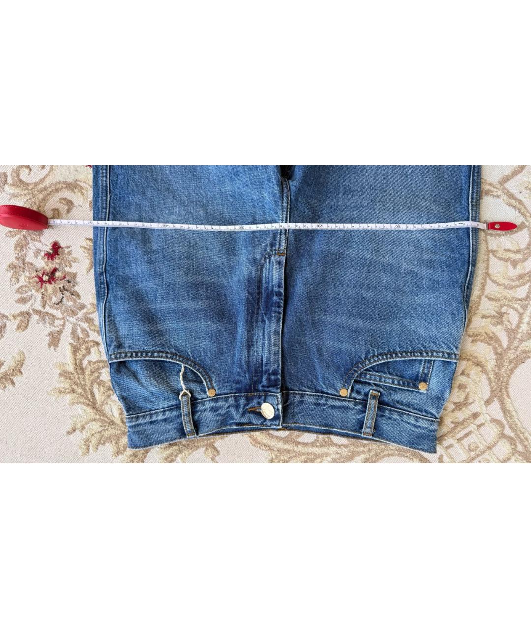 SANDRO Синие хлопковые джинсы слим, фото 8